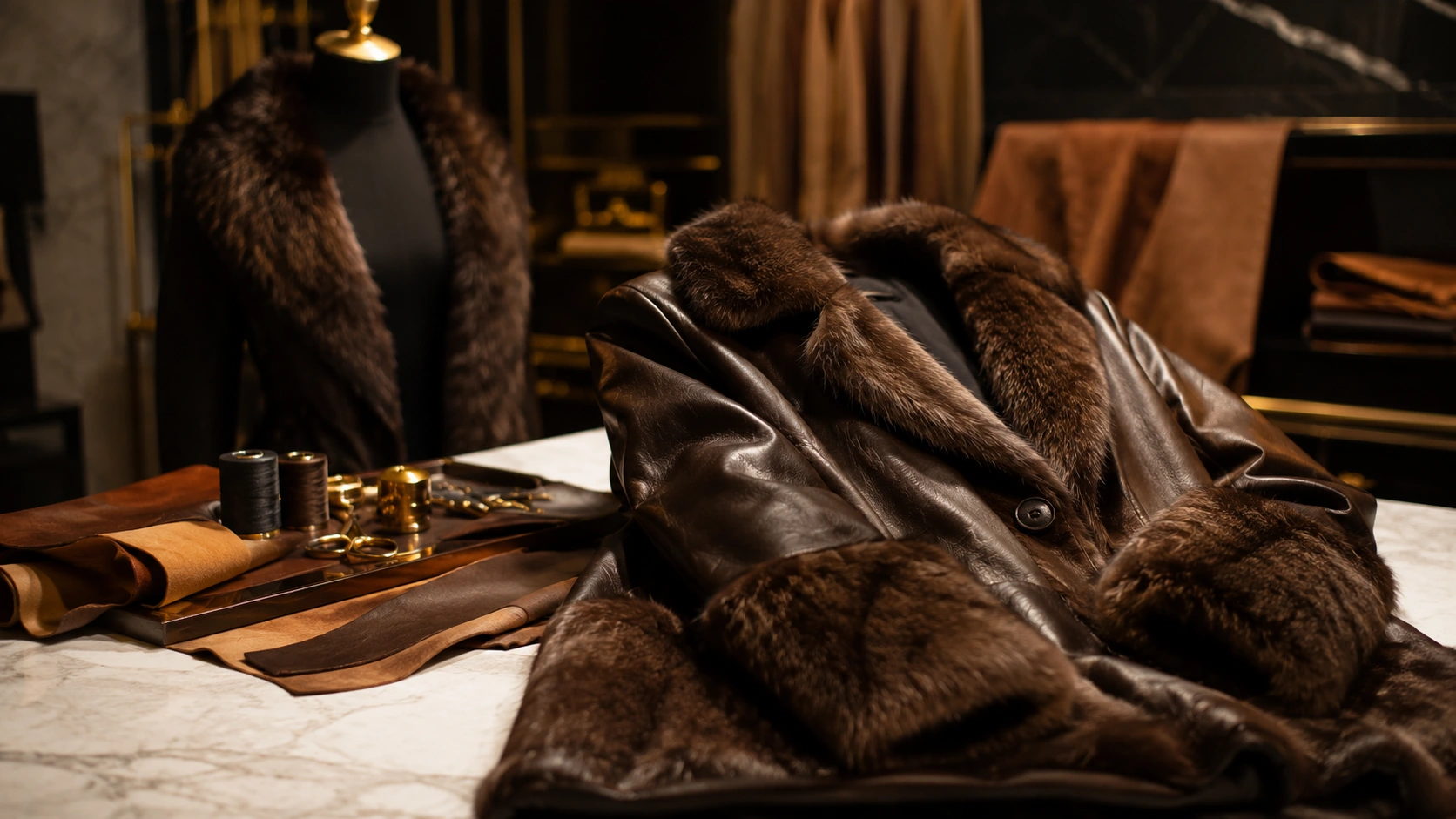 Leather, fur and suede garment alterations at Stitching Studio