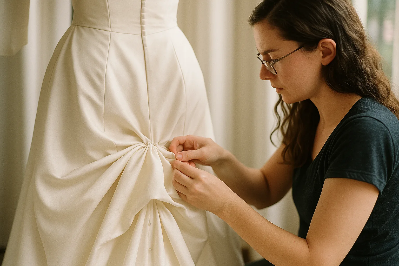 Craftsmanship behind bridal alterations at Stitching Studio