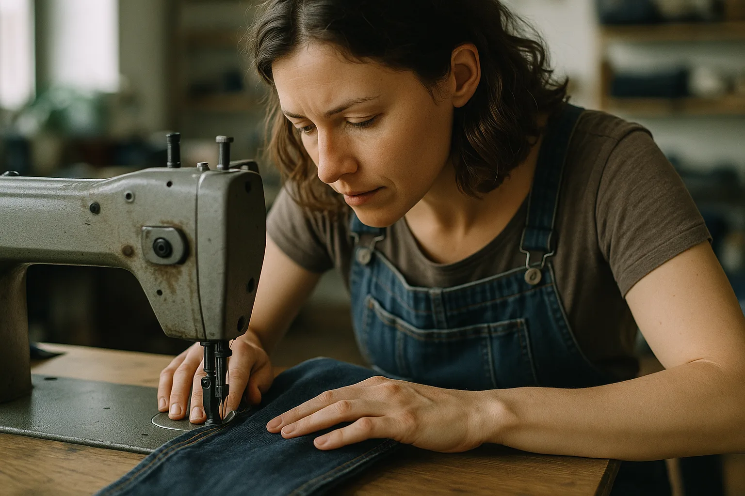 Denim & Casual Alterations in progress at the Stitching Studio atelier