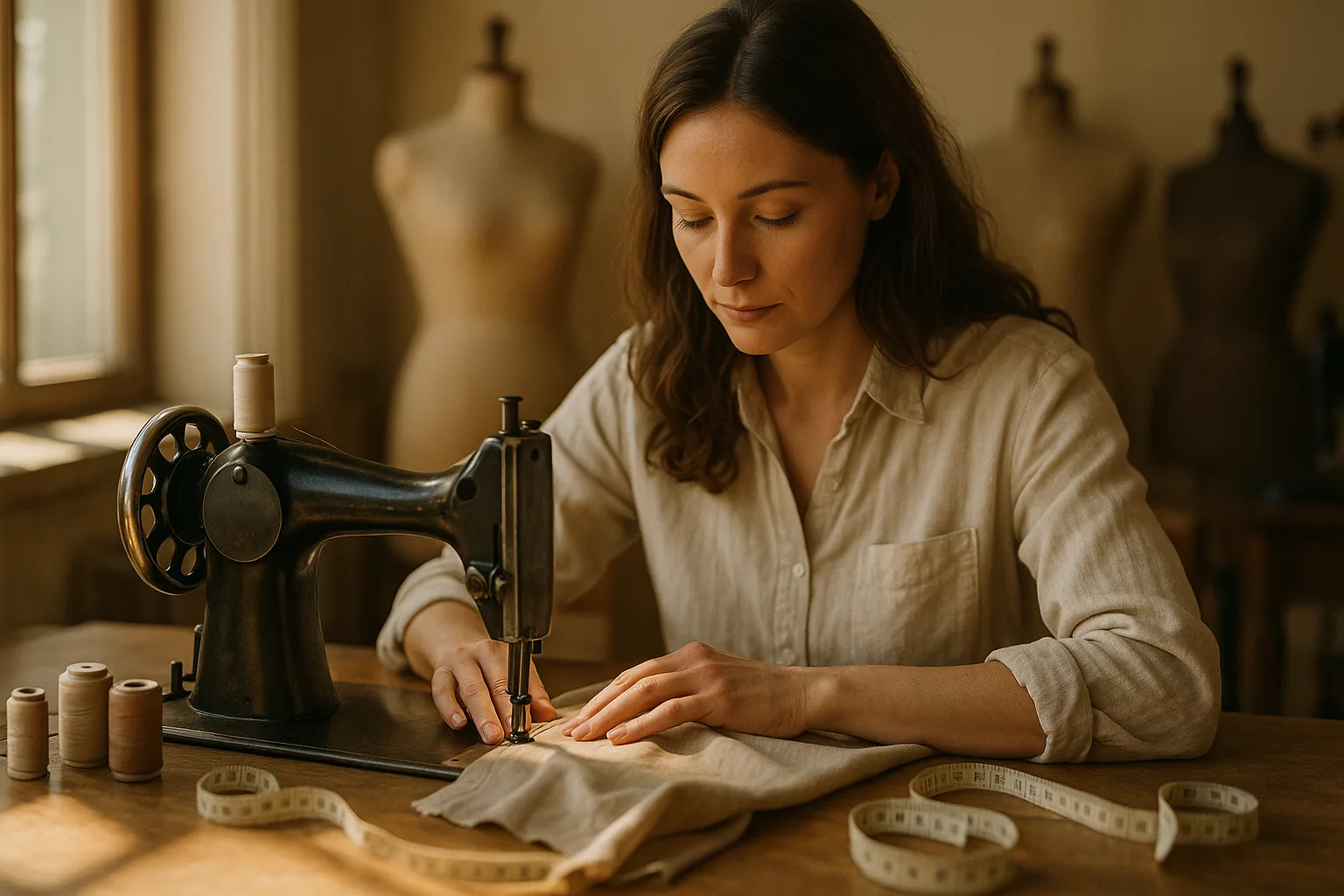 Leather, Fur & Suede Alterations in progress at the Stitching Studio atelier